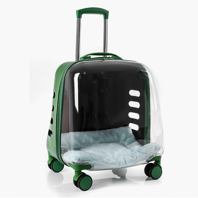 Portable pet trolley case